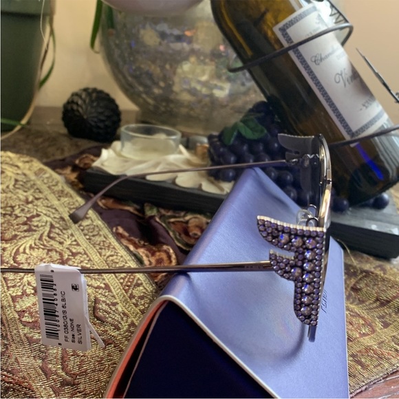 NWT Fendi 62mm Square Brow Bar Sunglasses - Picture 4 of 15